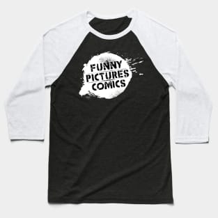 Funny Pictures Comics-White Baseball T-Shirt